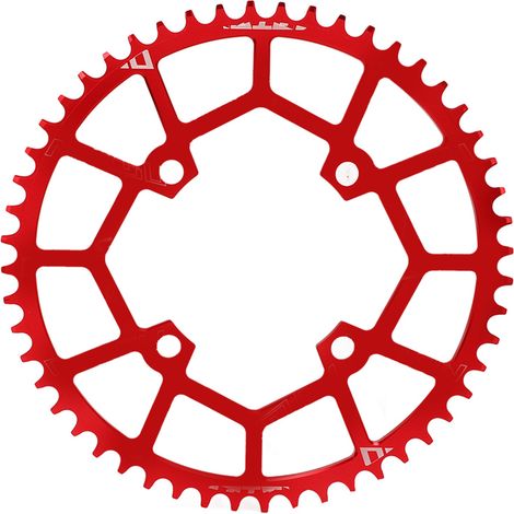 Vélo de montagne plateau 52T 104BCD 104mm aluminium alliage disque denté chaîne positive négative rouge (1/5)
