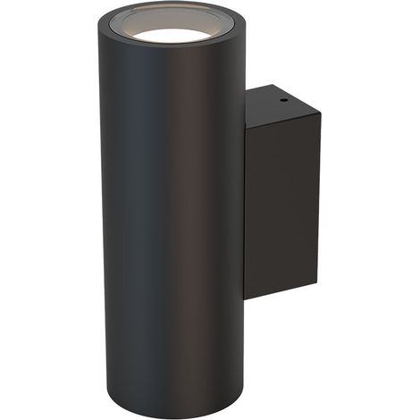 Applique murale exterieure gu10 double aluminium ip65 noir - mantra - pere 225301259 225301259 225301259 (1/3)