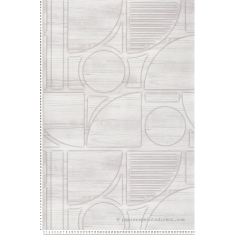 Papier peint Trompe l'oeil Blanc Reality 4 Lutèce