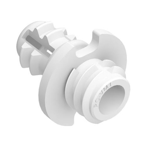 Clip mâle 5kg autotaraudeur pc-vm1 - Décor : Blanc - Hauteur : 25 mm - Fixation : A encastrer - Charge : 5 kg - Diamètre perçage : 10 mm - FASTMOUNT