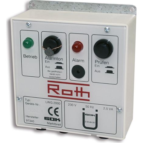 Roth Leckagewarngerät LWG 2000 Sonderzubehör Roth Unitech-Tank