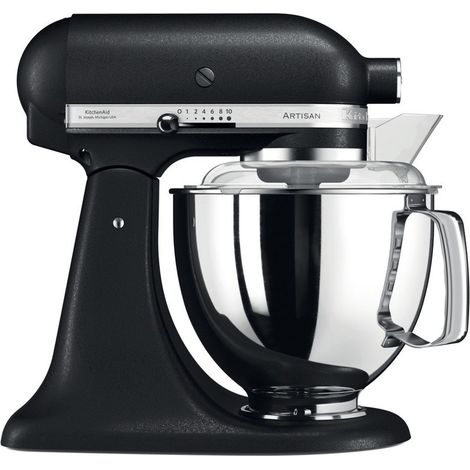 Robot pâtissier KitchenAid Artisan 5KSM175PSEBK Noir 300 W cuve inox 4,8 L 10 vitesses (1/5)