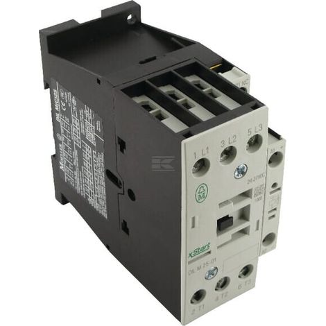 Eaton DILM25-01 RDC24 contactor negro y blanco