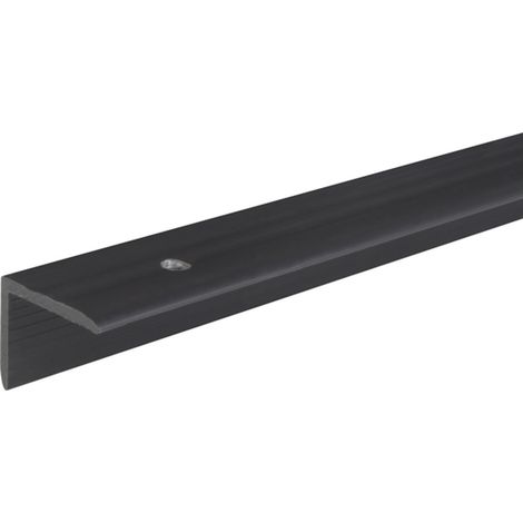 ALBERTS Treppenkanten-Schutzprofil, Kst., schwarz, LxBxHxS 1000x25x20x2,0mm (1/3)