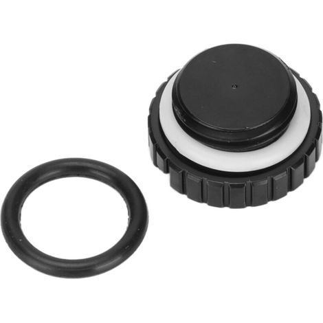 Bouchon d'arrêt d'eau noir et argent filetage G1/4 avec joint torique pour système de refroidissement liquide PC