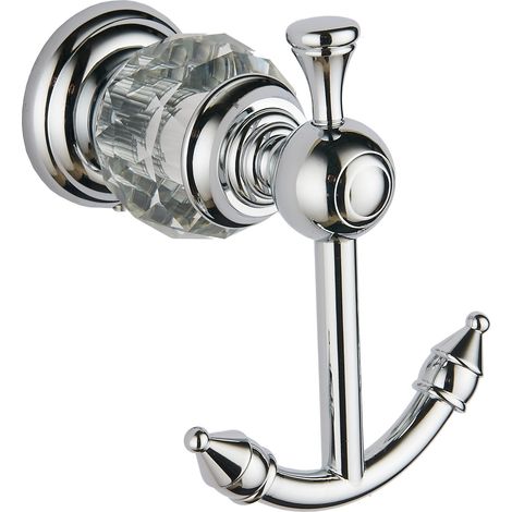 Mexen Estela crochet porte-serviettes double, Chrome - 7011535-00 (1/2)