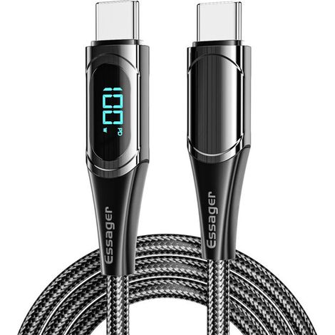 câble PD 100W USB type-c pour recharge rapide, cordon de chargeur pour téléphone Xiaomi POCO3 Samsung Huawei MacBook iPad (1/5)