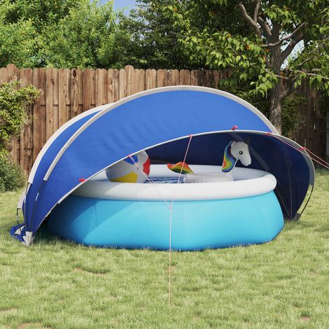 vidaXL Dome Piscina Verde 336 x 322 x 160 cm