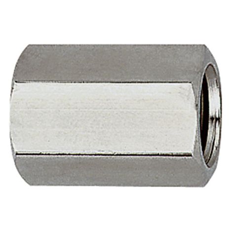 Riegler Muffe, Außensechskant, G 3/8, SW 22, Edelstahl 1.4571 (1/2)