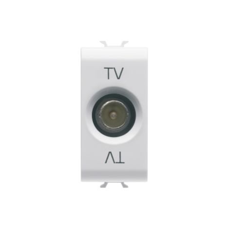 PRISE TV 1M DIR. CONNECT. M 9,5 BLANC AB GEWISS GW10361AB (1/2)