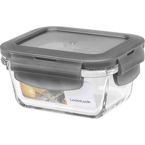 Boîtes de conservation en verre avec couvercle - 160 ml - 110 x 90 x 53 mm - Pour réfrigérateur, congélateur et lave-vaisselle - En verre borosilicate jusqu'à 400 °C