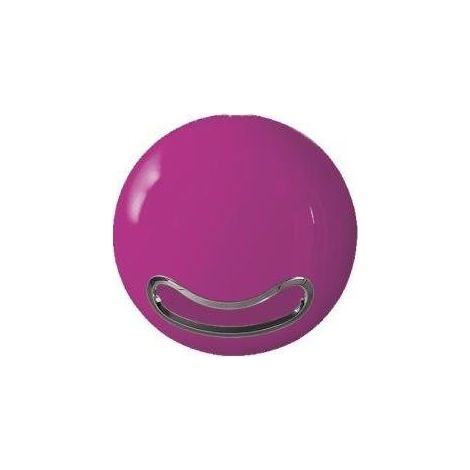 Dérouleur papier toilette Spirella, plastique brillant rose foncé, support WC salle de bain