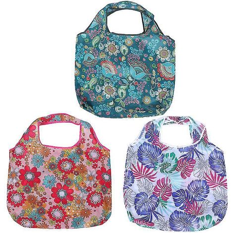 Lot de 3 sacs de courses pliables