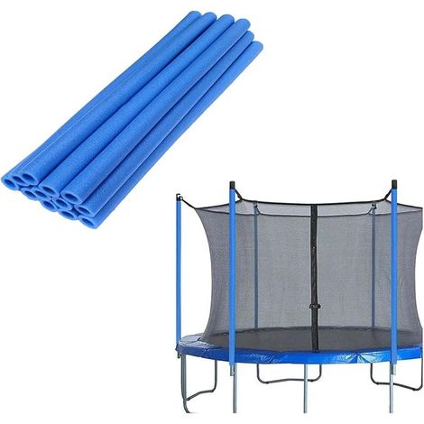 Set mit 12 Schaumstoff-Trampolinrohren – Schutzhülle aus Schaumstoff – Trampolinstangenschutz – Ersatzschutz – Schwarz – 88 x 4,5 cm (1/5)