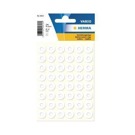 HERMA Verstärkungsringe selbstklebend 12 mm weiß 240 St. (1/4)