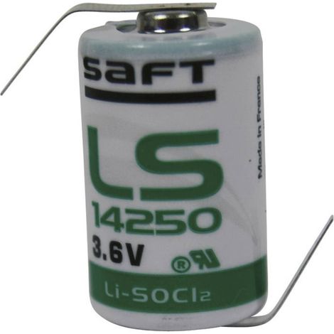 Saft LS 14250 HBG Batteria speciale 1/2 AA linguette a saldare a Z Litio 3.6 V 1200 mAh 1 pz. (1/3)