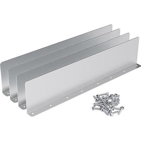 Lot de 4 protège-gouttières d'angle pour toitures en bardeaux, protection anti-éclaboussures pour gouttières de noue, protection anti-goutte pour toitures en bardeaux (1/5)