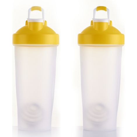 Bouteille Shaker - 500 ml - Sans BPA - Étanche - Lavable En Lave-Vaisselle - Pour Shakes Protéinés Et Smoothies - Lot De 2 (1/5)