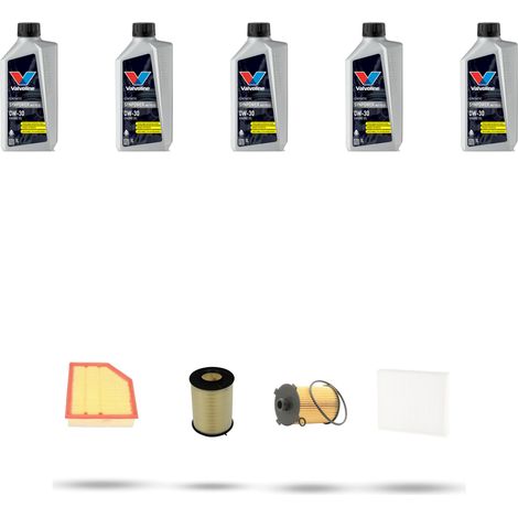 Kit tagliando 4 FILTRI e 5L OLIO compatibile con Volvo V60 2.4 D4 133Kw dal 2013 (1/5)