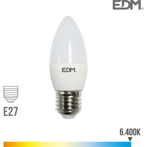 edm Lampadina LED Candelabra Bianca 5W E27 400 lumen