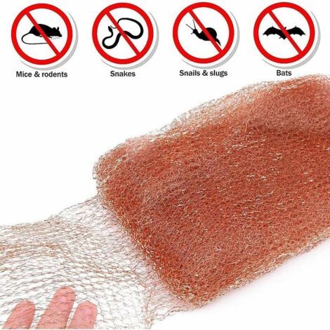 6m/20Feetx12.7cm Rouleau de Maille de Cuivre, Copper for Mouse Rat Rodent Control, Snail Repel Control,Snake Control,Bat Control,Insect Control (1/5)