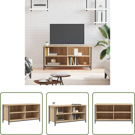 vidaXL TV-Schrank Sonoma-Eiche - TV-Schrank Sonoma-Eiche 100x40x50 cm Holzwerkstoff (1/5)