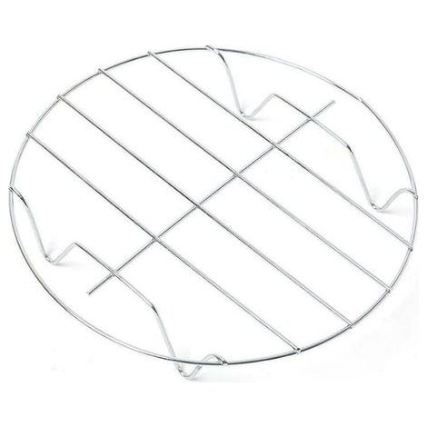 Grille ronde en acier inoxydable 23 cm Support universel pour micro ondes, four, barbecue et réfrigérateur Accessoire de cuisson multifonction (1/5)