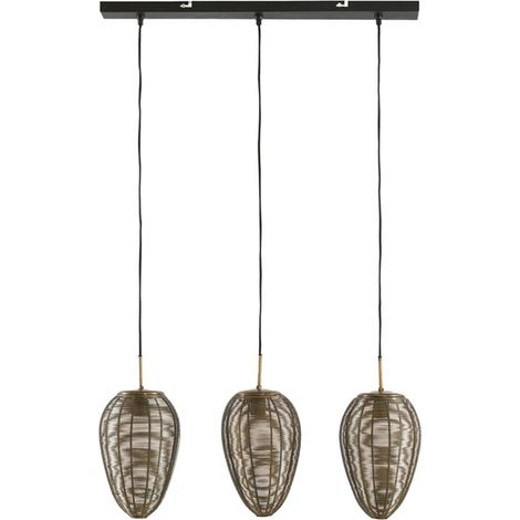Light & Living - lámpara colgante - Yaelle - bronce - metal -