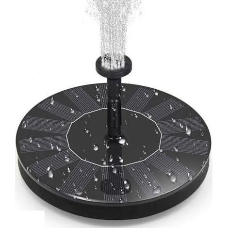 16 cm Solar-Wasserbrunnen, Gartenbrunnen, Schwarz, Mehrfarbig, Einheitsgröße (1/5)