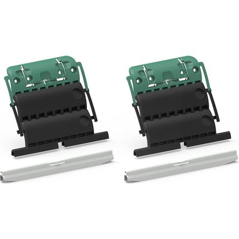 Attache verrou Clicksur 2 maillons pour tube ZF – Lot de 2 – Capacité de levage 7 kg – Fixation par clippage ou vis (1/4)