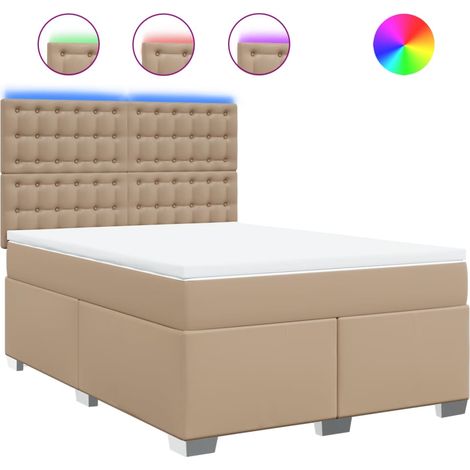 Maison Exclusive - Sommier à lattes de lit avec matelas Cappuccino 140x200 cm (1/5)