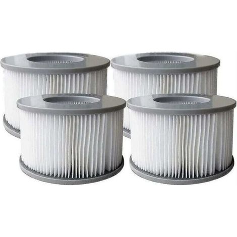 Lot de 4 Cartouche de filtre de piscine gonflable Mspa, jacuzzi Ruikalucky (1/2)