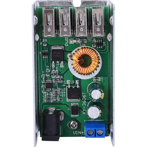 Module abaisseur DC9V-36V pour module de charge de téléphone portable 4 ports USB pour automobile (1/5)