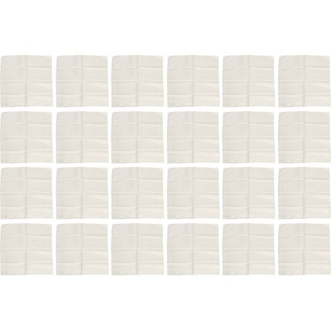 Serviettes de table satinées blanches 24 pièces 43x43cm douces brillantes délicates pour mariages fêtes cérémonies (1/5)