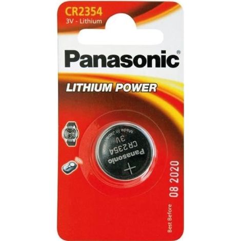 Pile bouton - CR-2354 - Lithium - Panasonic - Noir
