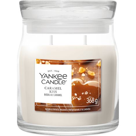 Candela Giara Media Caramel Kiss Media Signature 368g  Yankee Candle