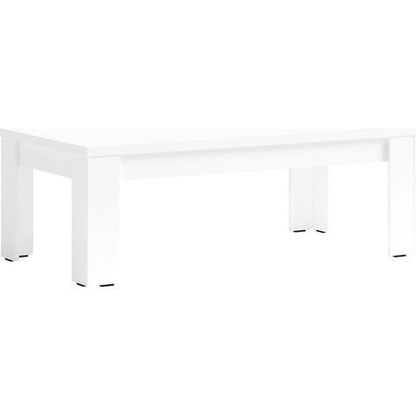 Mesa de Centro FABIO - Blanco Brillante - 135 x 47 x 70 cm