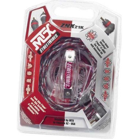 MTX ZNX21K Pack de Alimentación 21mm² 5 metros de alimentación 0,7m de masa cable RCA porta fusible y accesorios