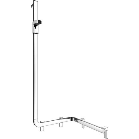 Keuco KE Maniglione doccia AXESS 35008, con asta doccia sinistra 550/550/1301mm cromato, 35008016602