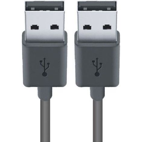 MaxTech - Cavo Dati Doppio Usb 2.0 Maschio - Maschio Prolunga 1,5 Mt 480mbps Usb2.0-m1.5m - (1/3)