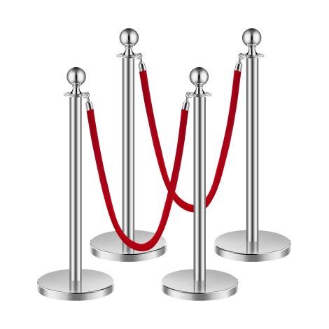 Poteau de guidage - 4 pcs barrière de balisage pour contrôle de (1/5)