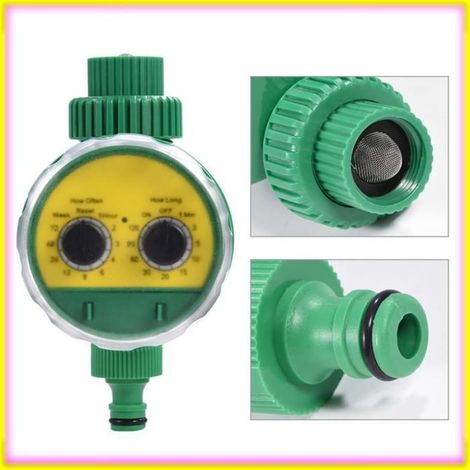 keenso Minuterie d'irrigation Minuterie d'eau Programmable-multifonction Deux Minuterie d'arrosage Automatique piscine moteur (1/5)