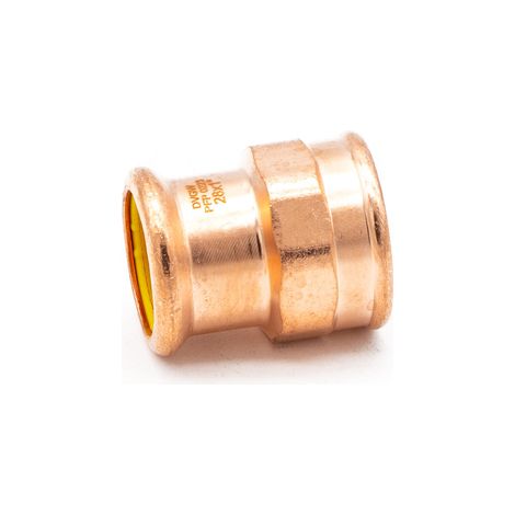 PrimaPress 28x1" FI Copper Pressfit Gas Coupler for Water & Gas (1/3)