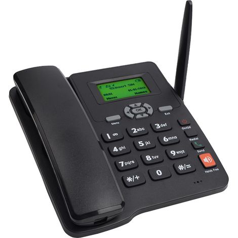 Schnurloses Tischtelefon, unterstützt GSM 850/900/1800/1900 MHz, Dual-SIM-Karte, 2G Festnetztelefon