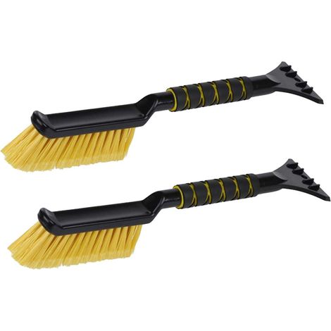Lot de 2 Grattoir à Glace avec Brosse DUNLOP 40,5x9,5cm - Enlève Neige & Glace Rapidement, Ergonomique, Léger & Résistant (1/3)