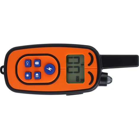 Dresseur d'animaux étanche, télécommande, dispositif anti-aboiements, compatible avec 3 récepteurs, piles incluses, couleur orange. (1/5)