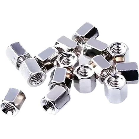 Lot de 10 vis à Colonne hexagonales en cuivre for DB 9 15 25 37 RS232 DB connecteur VGA Colonne en cuivre COM série Goujon en cuivre vis écrou(B) (1/3)