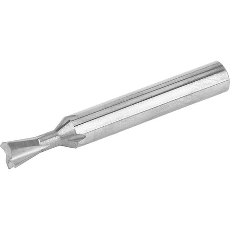 Wolframstahl-V-Nutfräser, Schaftfräser, Schwalbenschwanzfräser D8 x L60 x a75° x φ8 (1/5)