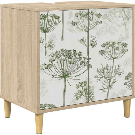 Badezimmerschrank GOTHA Sonoma 60 x 40 x 60 cm Holzwerkstoff vidaXL (1/5)
