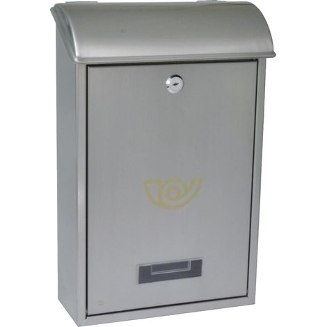AMIG Boîte aux lettres 2 INOX 400 x 250 x 100 mm Acier inoxydable Inoxydable (1/3)
